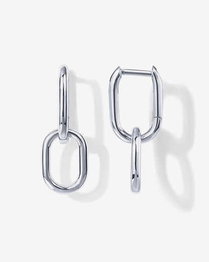Convertible Paper Clip Link Hoops