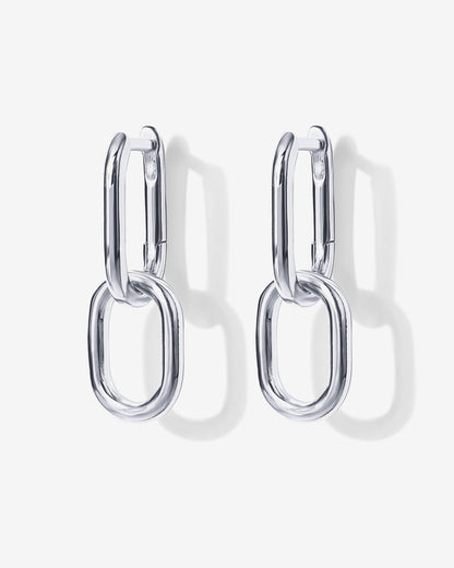 Convertible Paper Clip Link Hoops