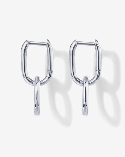 Convertible Paper Clip Link Hoops