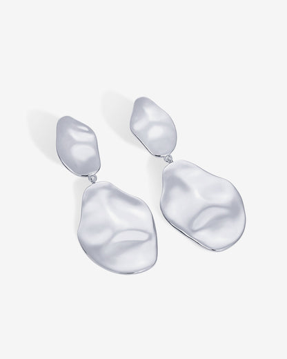 Hammered Teardrop Drop Dangle