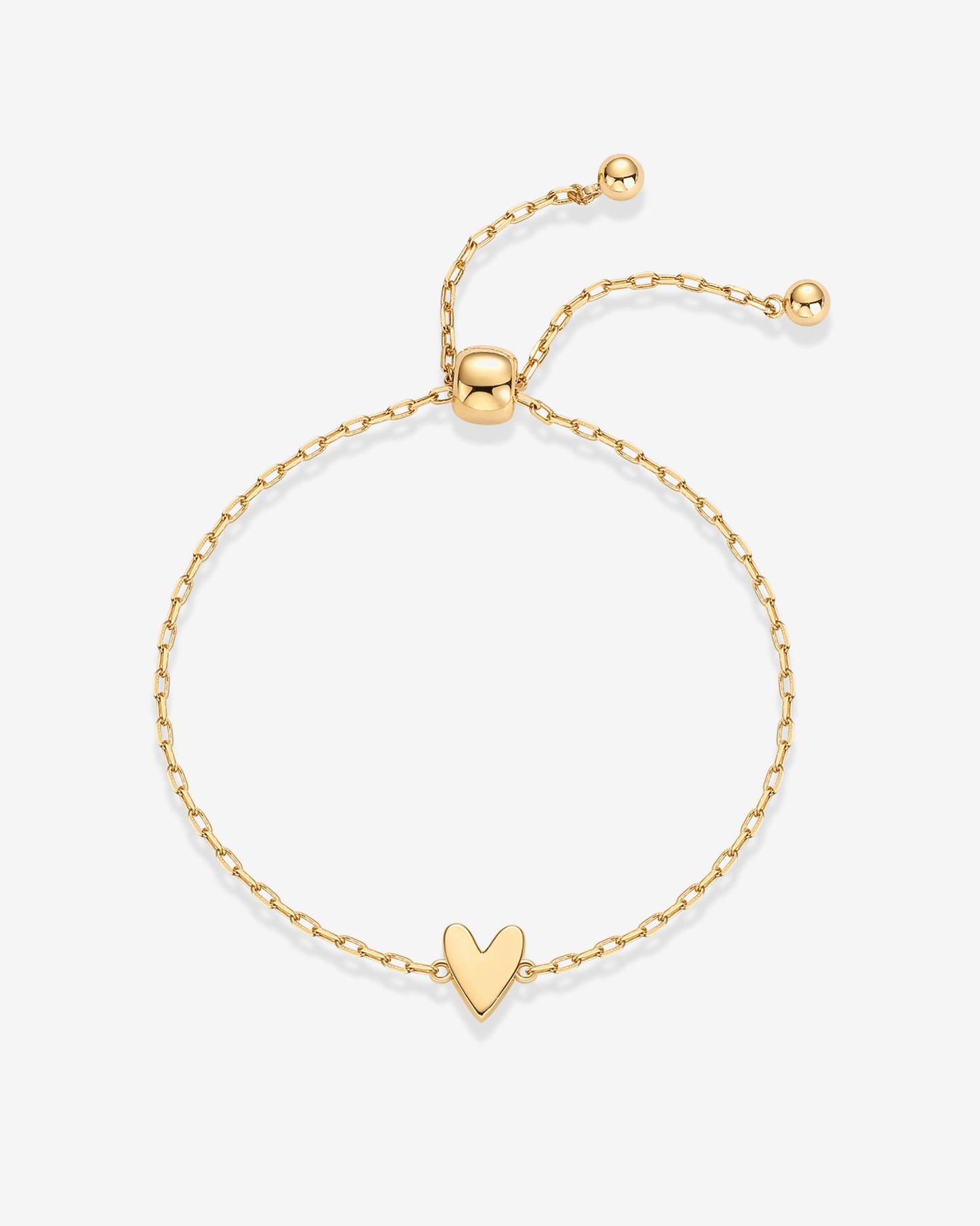 Heart Duo Charm Solitaire Bracelet