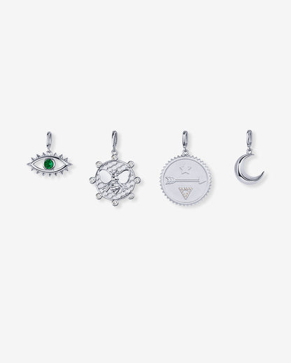 Chunky Charm Lariat Necklace