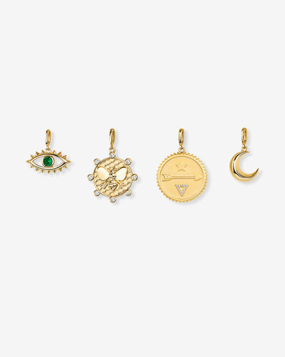 Chunky Charm Lariat Necklace